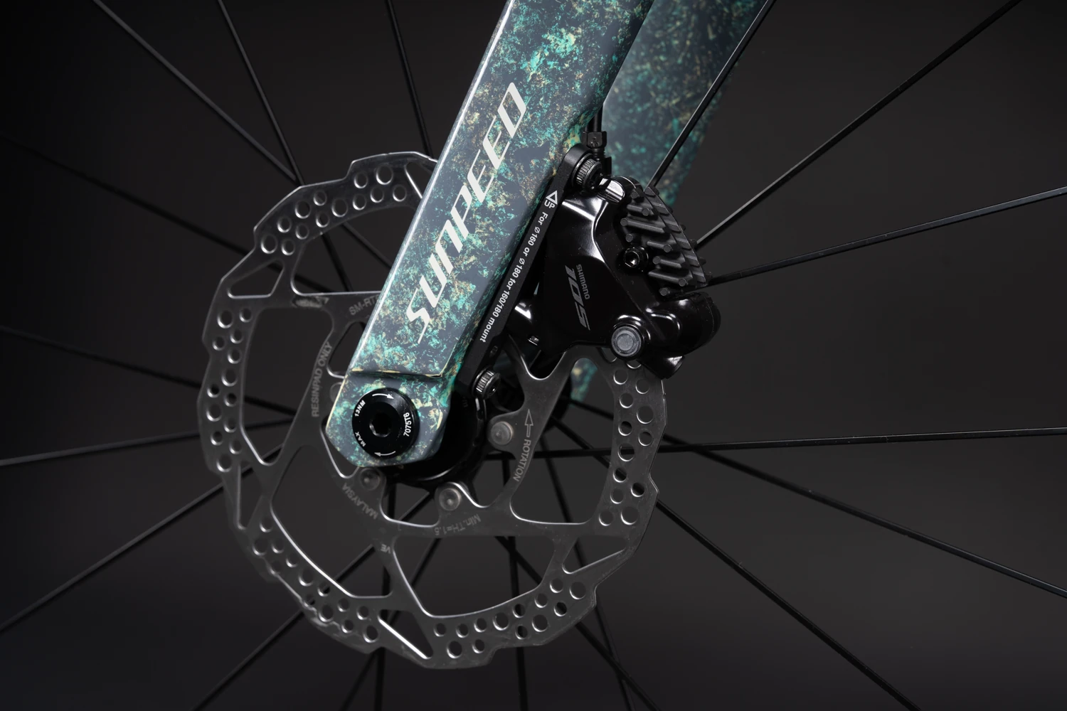 Freno de disco hidráulico Shimano 105 con rotor de 160 mm